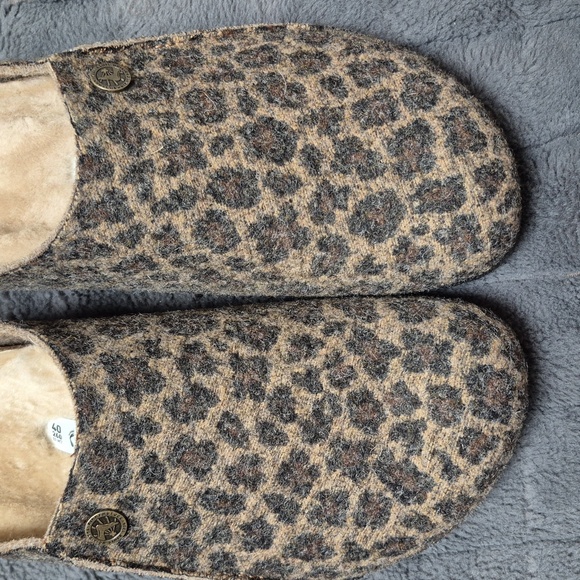 Birkenstock Zermatt Wool Felt Shearling Clogs In Toffee Melange,Size 40, NWT - Picture 16 of 17